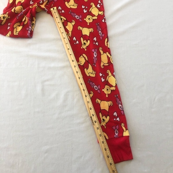 Disney Winnie The Pooh & Piglet Waffle Loungewear Pajamas Ladies Top L Bottom M - Picture 15 of 15